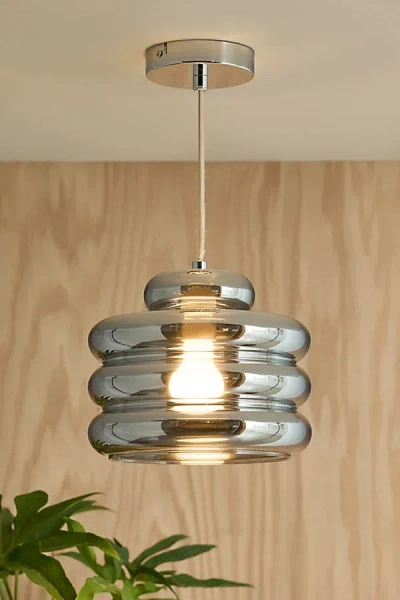 Urban Outfitters Eli Chrome Pendant Light In Silver At