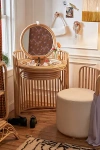 Urban Outfitters Elise Vanity & Stool Set In Natural At