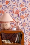 URBAN OUTFITTERS UO HOME ELLA VINE FLORAL REMOVABLE WALLPAPER IN PINK AT URBAN OUTFITTERS