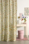 Urban Outfitters Ella Vine Floral Window Panel In Mint At  In Multi
