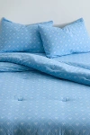 Urban Outfitters Eloise Bow Patterned Core Comforter Set In Blue At