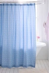 Urban Outfitters Eloise Bow Patterned Shower Curtain In Blue At