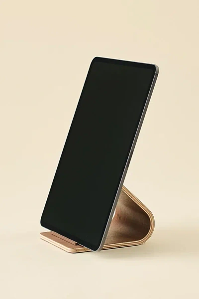 Urban Outfitters Elsie Wood Tablet Stand In Dark Brown At  In Transparent