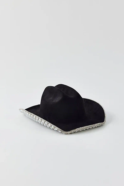 Urban Outfitters Embellished Cowboy Hat In Black, Women's At