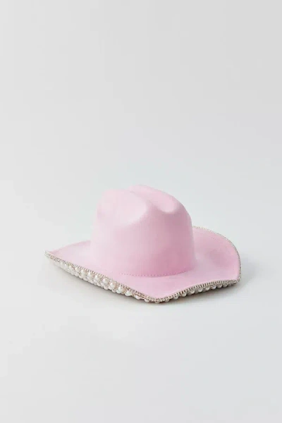 Urban Outfitters Embellished Cowboy Hat In Pink, Women's At