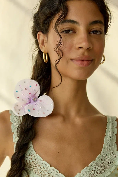 Urban Outfitters Embellished Orchid Flower Hair Clip & Brooch In Pink, Women's At