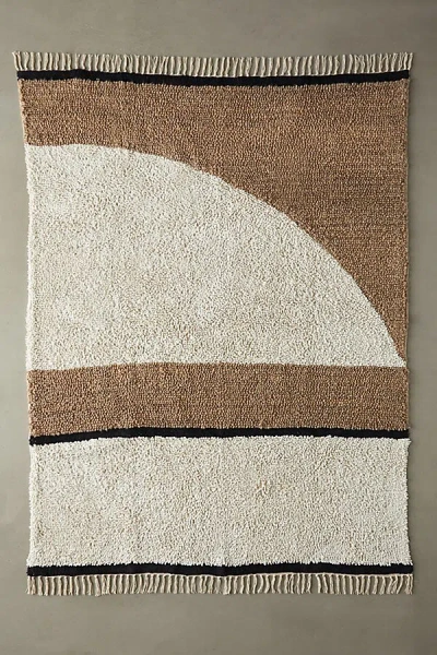 Urban Outfitters Emille Loop Woven Rug In Brown At