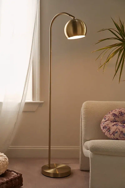 Urban Outfitters Emmy Floor Lamp In Gold At