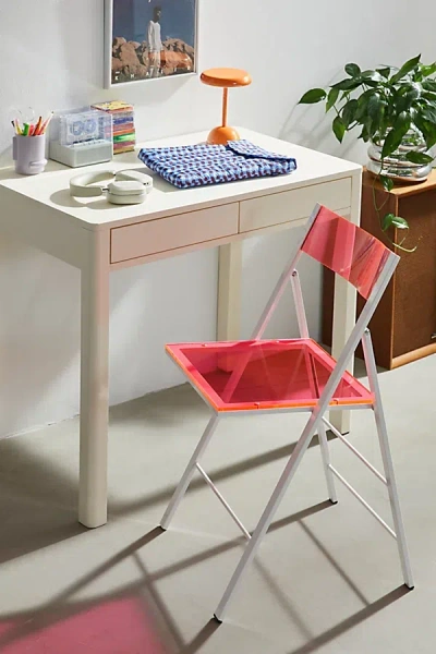 Urban Outfitters Emory Folding Chair In Pink At  In Red