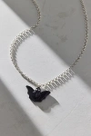 Urban Outfitters Enameled Bat Pendant Necklace In Black, Women's At  In Black