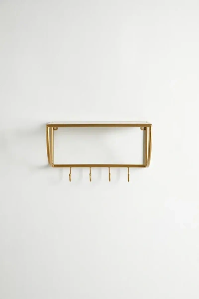 Urban Outfitters Entryway Metal Wall Shelf In Gold At