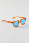 Urban Outfitters Enzo Square Sunglasses In Orange, Men's At  In Orange