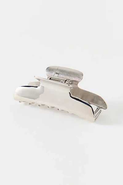 Urban Outfitters Essential Metal Claw Clip In Silver, Women's At  In Metallic