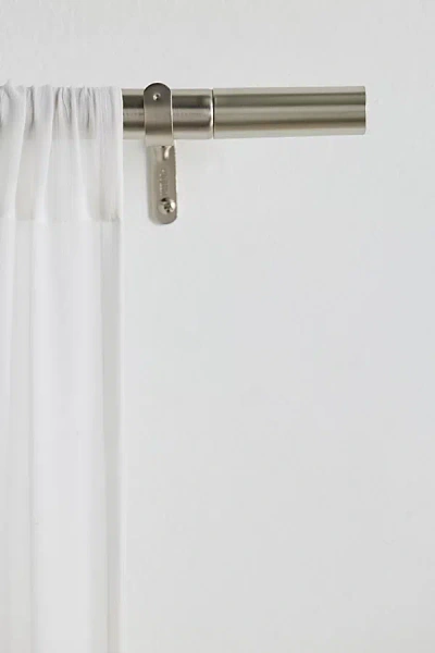 Urban Outfitters Essential Metal Window Curtain Rod In Silver At