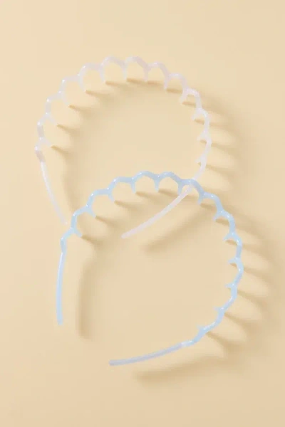 Urban Outfitters Essential Zig Zag Headbands Set In Blue, Women's At