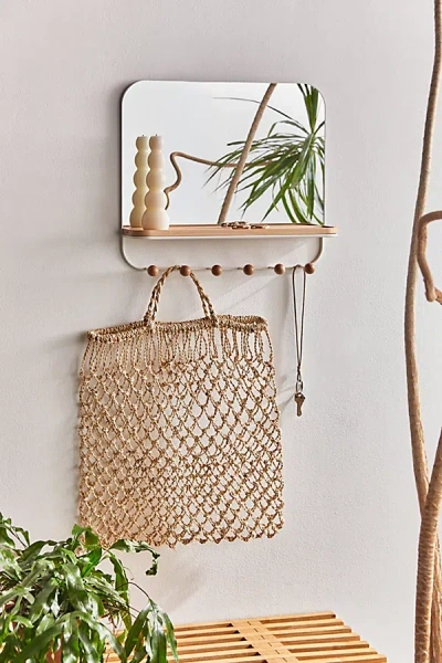Urban Outfitters Estique Multi-hook Mirror In White At