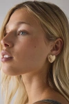 Urban Outfitters Etched Metal Heart Earring In Gold, Women's At