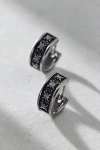 Urban Outfitters Etched Waterproof Huggie Hoop Earring In Silver, Men's At