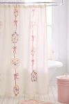 Urban Outfitters Eve Cat Patterned Shower Curtain In White At
