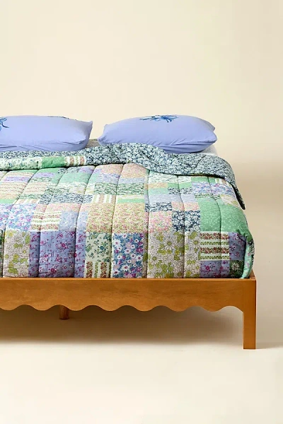 Urban Outfitters Everly Scalloped Mango Wood Bed In Natural At