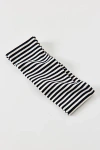 Urban Outfitters Evie Striped Headwrap Wide Headband In Black, Women's At