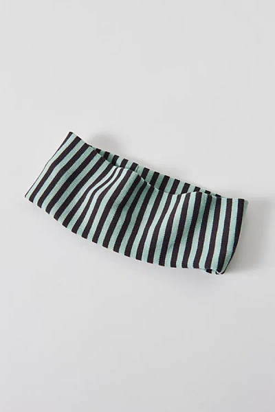 Urban Outfitters Evie Striped Headwrap Wide Headband In Mint, Women's At  In Green