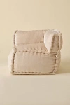 Urban Outfitters Evie Velvet Bean Bag Corner Lounge Chair In Ivory At