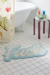 Urban Outfitters F*** Bath Mat In Pastel Blue At