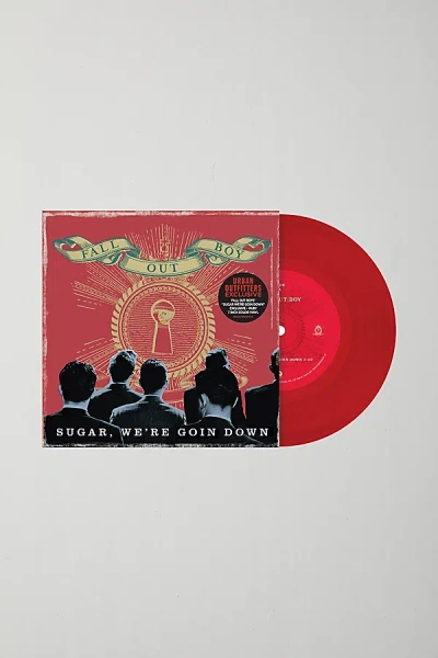 Urban Outfitters Fall Out Boy - Sugar, We're Goin Down Uo Exclusive 7-inch Single In Red At