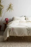 Urban Outfitters Falling Vines Floral Duvet Cover In White At