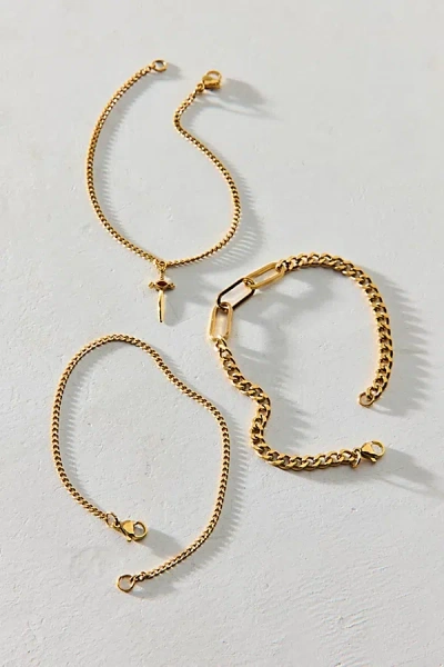 Urban Outfitters Fatale Waterproof Bracelet Set In Gold, Women's At