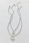 Urban Outfitters Fatale Waterproof Layering Necklace Set In Silver, Women's At  In Metallic