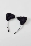 Urban Outfitters Faux Fur Cat Ears Headband In Black, Women's At