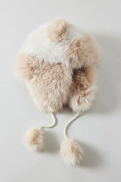 Urban Outfitters Faux Fur Ear Flap Trapper Hat In Ivory, Women's At  In Neutral