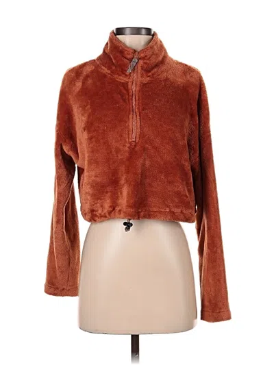 Pre-owned Urban Outfitters Faux Fur Jacket In Brown