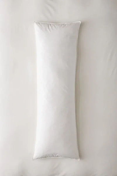Urban Outfitters Feather Down Blend Body Pillow Insert In White At