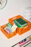 Urban Outfitters Felix Folding Storage Crate In Dark Orange At