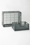 Urban Outfitters Felix Jelly Folding Storage Crate In Black At  In Gray