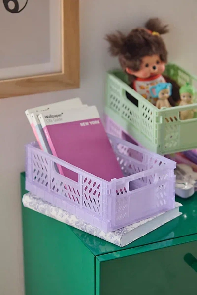 Urban Outfitters Felix Jelly Folding Storage Crate In Lavender At  In Purple