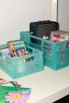 Urban Outfitters Felix Jelly Folding Storage Crate In Turquoise At  In Green