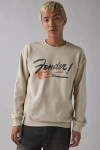 Urban Outfitters Fender Stratocaster Graphic Crew Neck Sweatshirt In Cream, Men's At  In Neutral