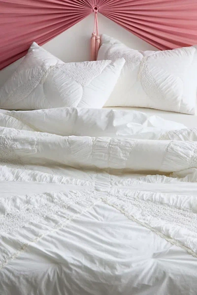 Urban Outfitters Festival Lace Butterfly Quilt In Cream At  In White