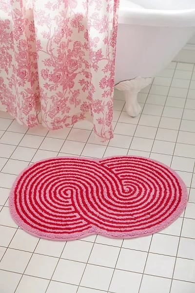 Urban Outfitters Figure Eight Bath Mat In Pink At