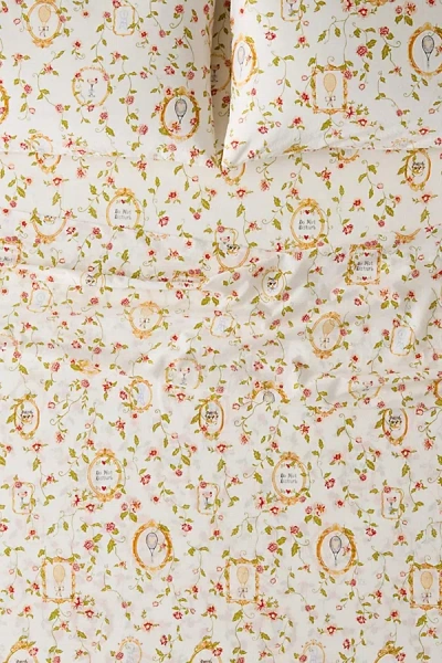 Urban Outfitters Finley Frame Patterned Core Sheet Set In Cream At