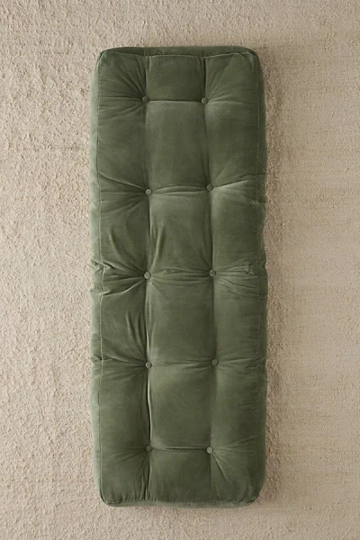Urban Outfitters Finn Velvet Rohini Daybed Cushion In Green At