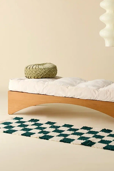 Urban Outfitters Finn Velvet Rohini Daybed Cushion In Ivory At  In Green