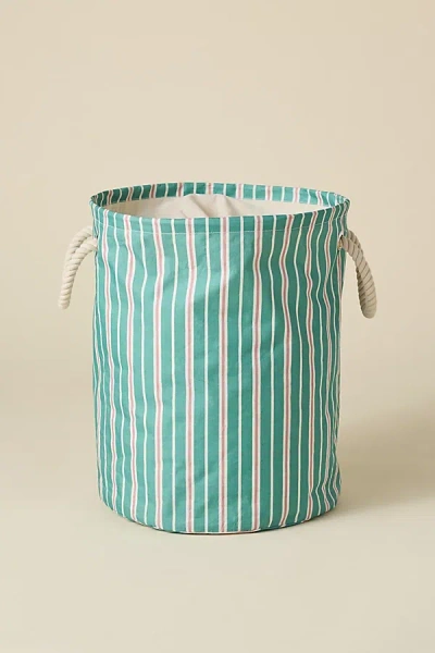 Urban Outfitters Fiona Printed Laundry Bag In Green Stripe At