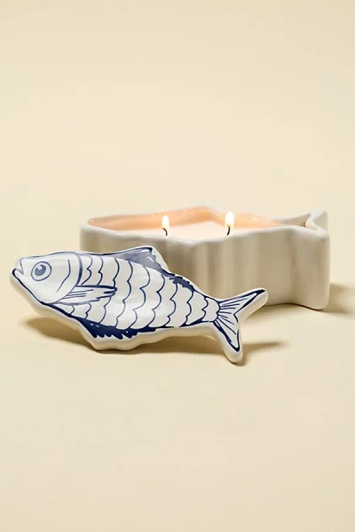 Urban Outfitters Fish 5 oz Scented Candle In Sea Swept At