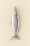 Urban Outfitters Fish Shaped Stainless Steel Flask In Silver At