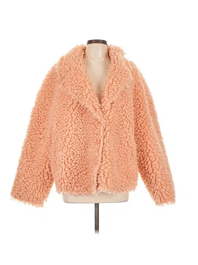Pre-owned Urban Outfitters Fleece Jacket In Orange